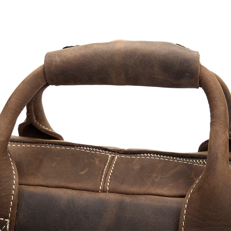 Distressed Leather Laptop Bag Insight To Man