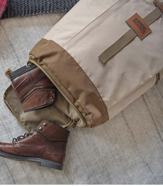 El Dorado Roll Top Backpack (Tan) OrigAudio