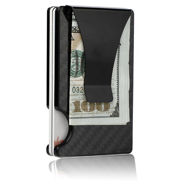 Silver Stainless Steel Money Clips Metal Pocket Holder Wallet Credit Card  Holder