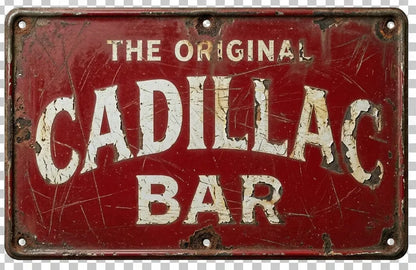 Cadillac Bar Sign Insight To Man