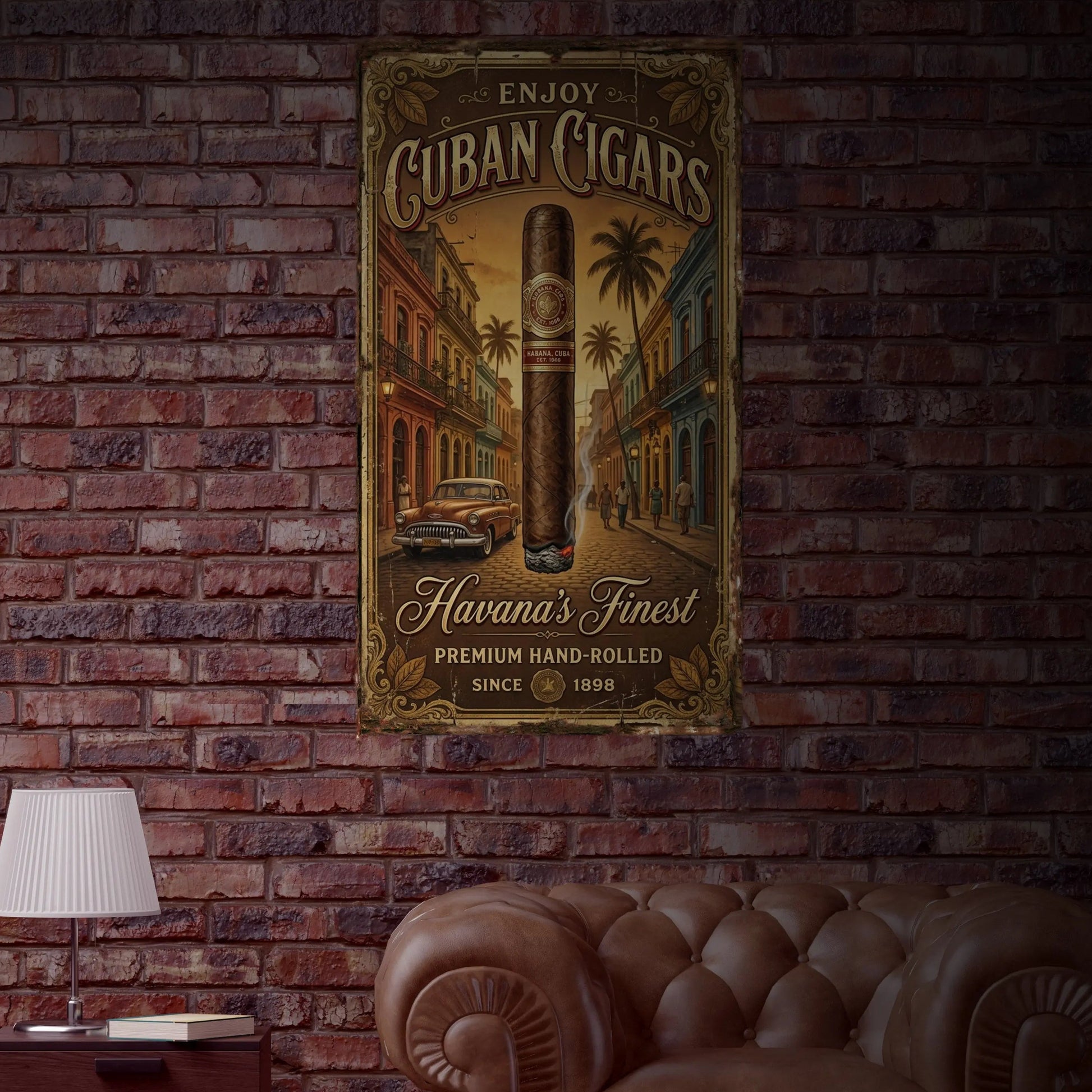 Cuban Cigar Sign - Vertical Insight To Man