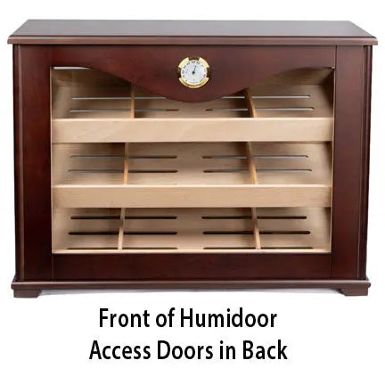 Large Dark Mahogany Countertop Display Humidor Insight To Man