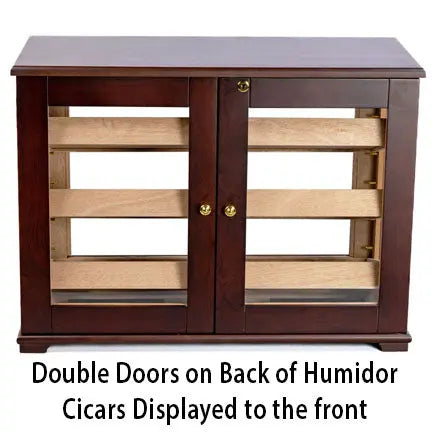 Large Dark Mahogany Countertop Display Humidor Insight To Man