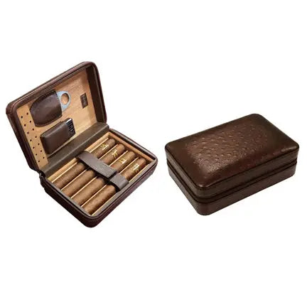 Manhattan Travel Humidor - Brown Prestige Imports