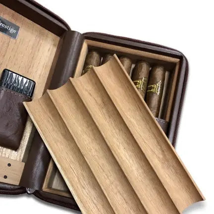 Manhattan Travel Humidor - Brown Prestige Imports