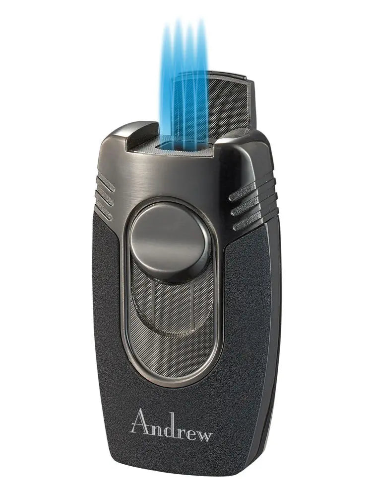 Quadflow Black Crackle Quad Torch Cigar Lighter Insight To Man