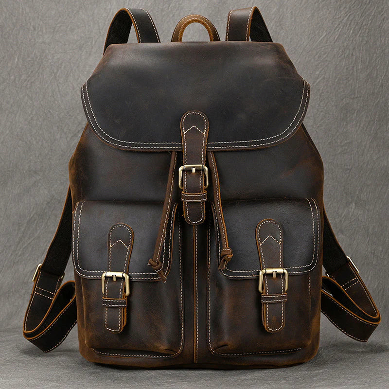 15 Inch Leather Laptop Backpack Insight To Man
