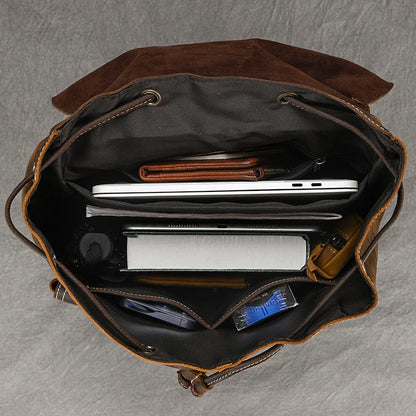 15 Inch Leather Laptop Backpack Insight To Man