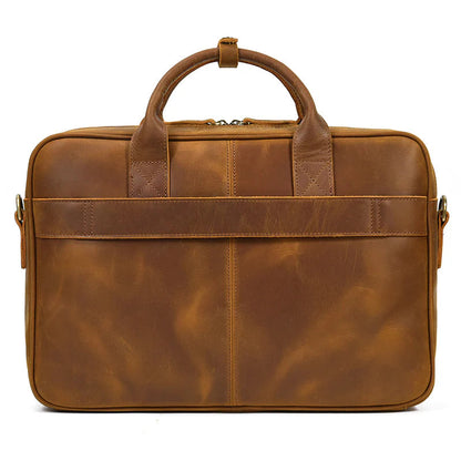 Full Grain Leather Laptop Bag/Briefcase Insight To Man
