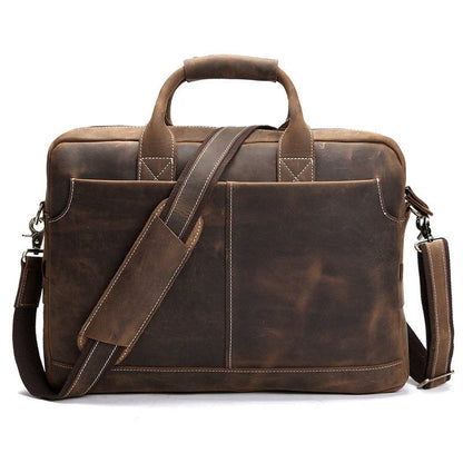 Distressed Leather Laptop Bag Insight To Man