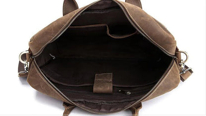 Distressed Leather Laptop Bag Insight To Man