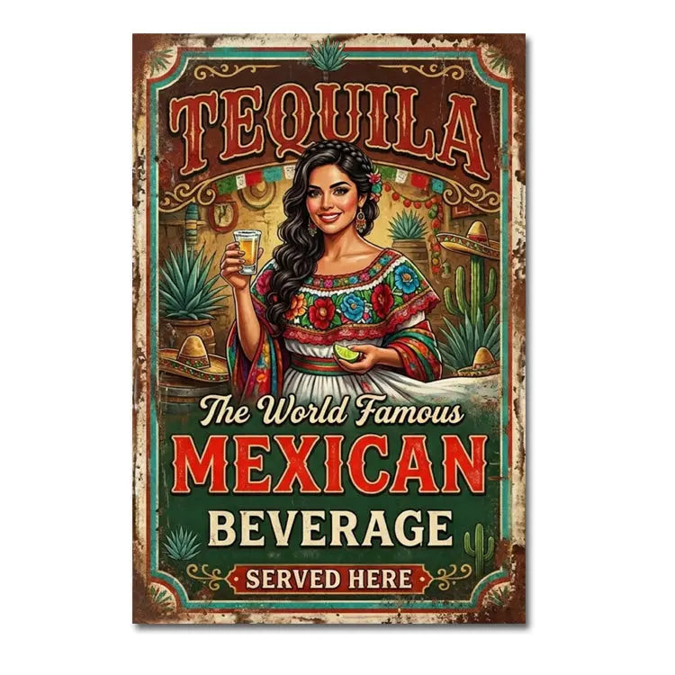 Tequila Served- 12" X 18" Insight To Man