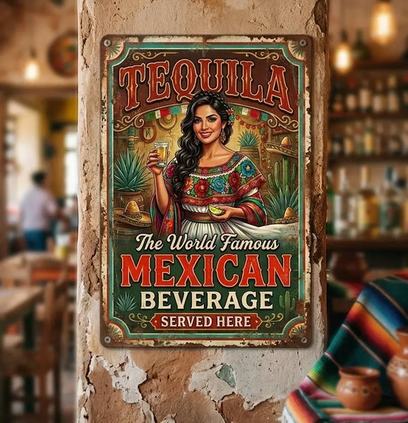 Tequila Served- 12" X 18" Insight To Man