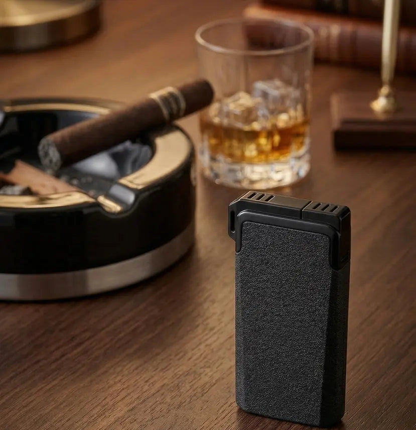 Two-in-One Single Jet & Soft Flame Lighter Insight To Man