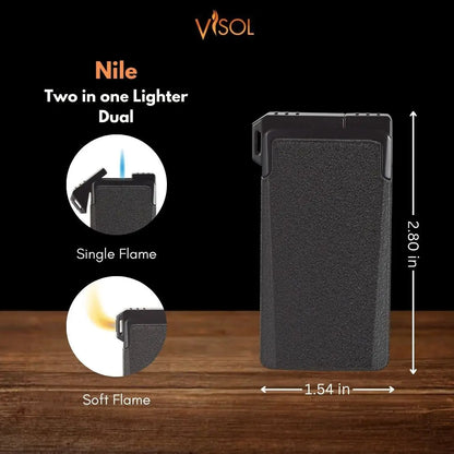 Two-in-One Single Jet & Soft Flame Lighter Insight To Man