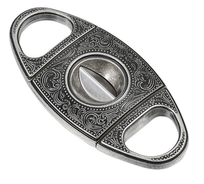 Wild West V Antique Silver Wedge Cigar Cutter Insight To Man