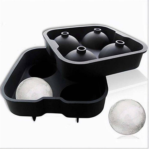 Jumbo 4 Ball Silicone Ice Tray Mad Man