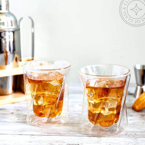 Lacey Double Wall Whiskey Glasses Joy Jolt