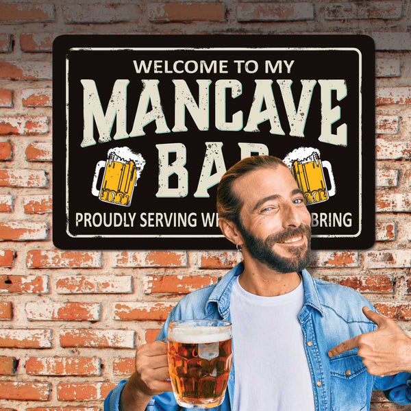 Mancave Mar Sign 36x24 Insight To Man