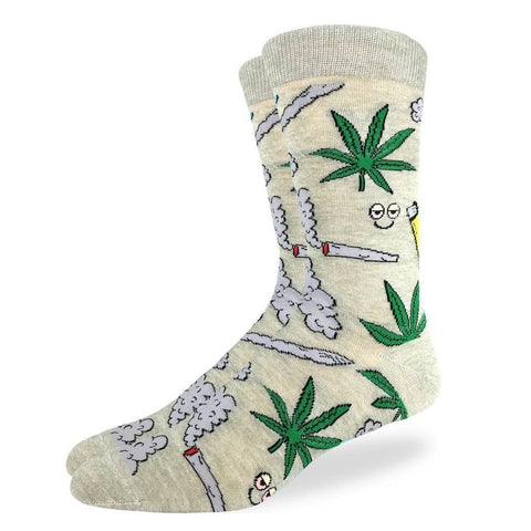 Men's Stoned Marijuana Socks Good Luck Socks