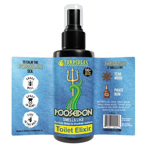 Toilet Elixir - Pooseidon - (Poo Spray) Turdcules Toilet Elixirs